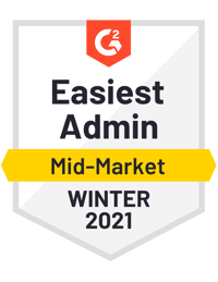 G2 Easiest Admin - Winter 2021 G2 Easiest Admin - Winter 2021