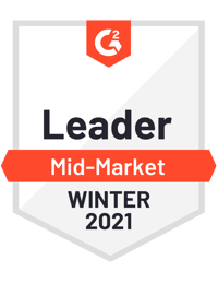 G2 Mid Market Leader - Winter 2021