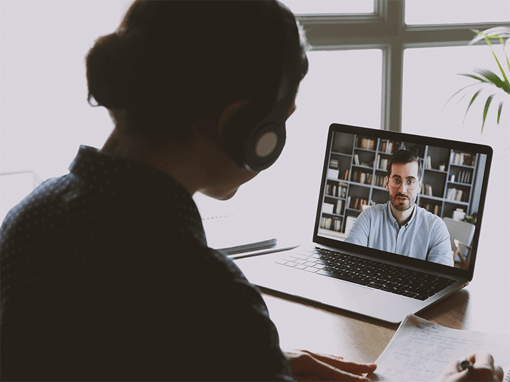 Remote learning Video chat between student and teacher