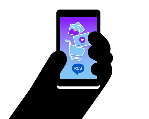 RCS RCS image showasing icon on mobile device
