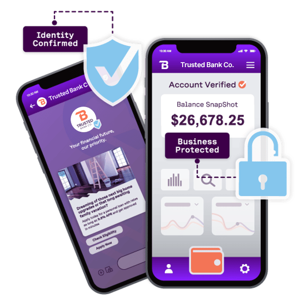 image showcasing a business using identity verification on mobile