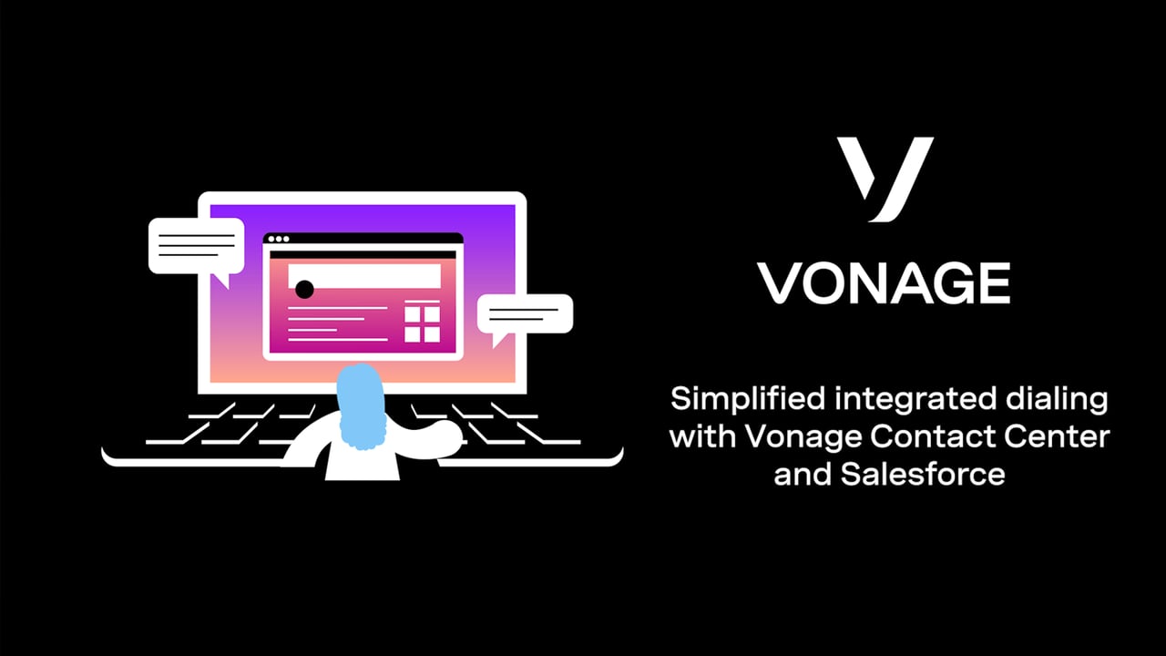 Discagem integrada simplificada com a Vonage e o Salesforce