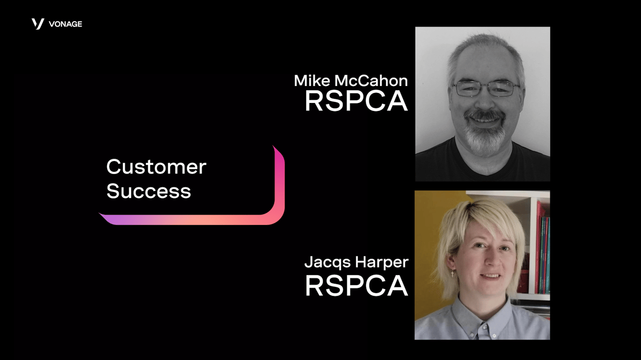Vídeo de estudo de caso da RSPCA com a Vonage