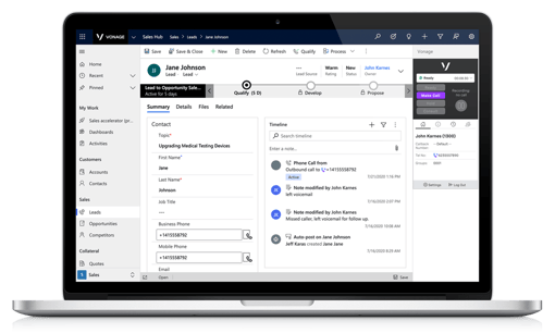 Satisfação do cliente Microsoft Dynamics 365 Sales Hub
