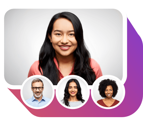 Video API Stylized photography of video conference call